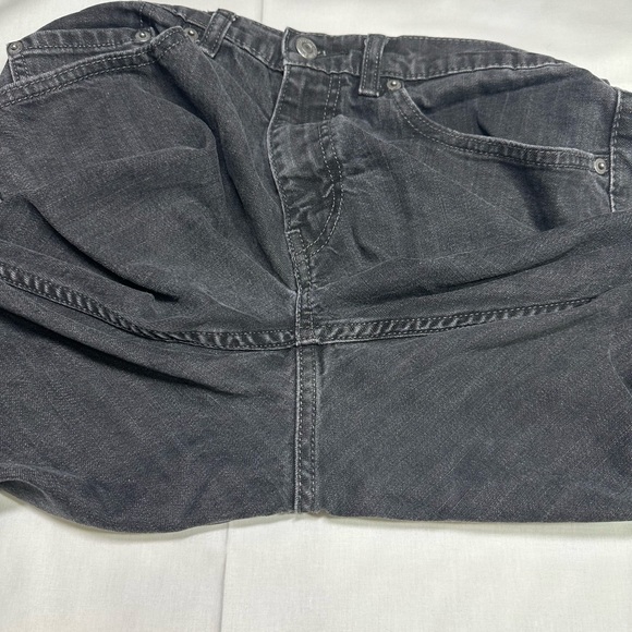 Mens Vintage Levi Black Jeans 559 Relaxed Straight Fit - Picture 5 of 9